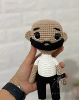 Muñeco retrato de hombre con barba